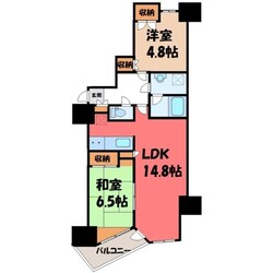 フリーデンハイム宇都宮の物件間取画像